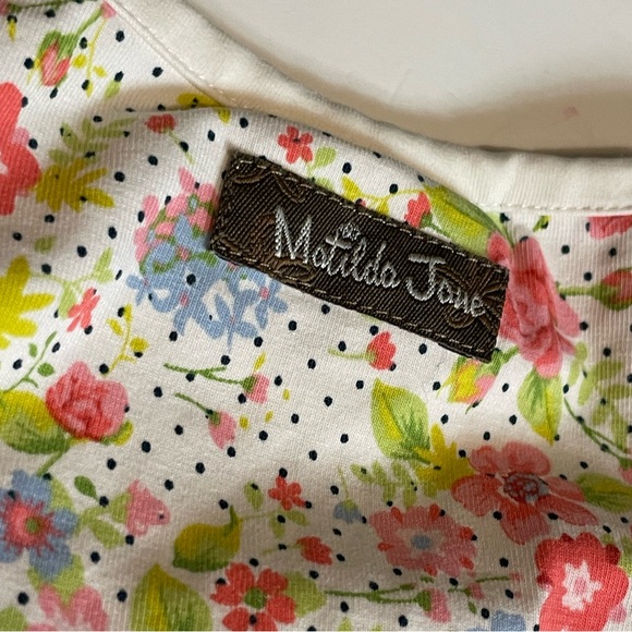 Matilda Jane Hello Lovely In the Garden Floral Peplum Tank Top Girls Size 10 - Picture 5 of 12